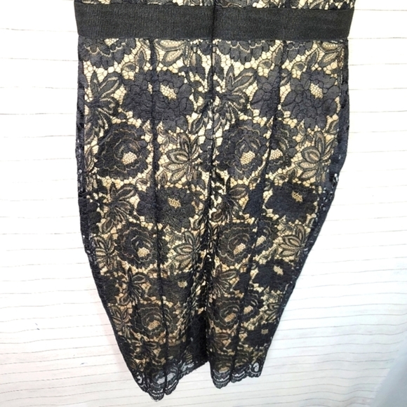 Alexia Admor Black and Gold Lace Midi Dress - Picture 12 of 13